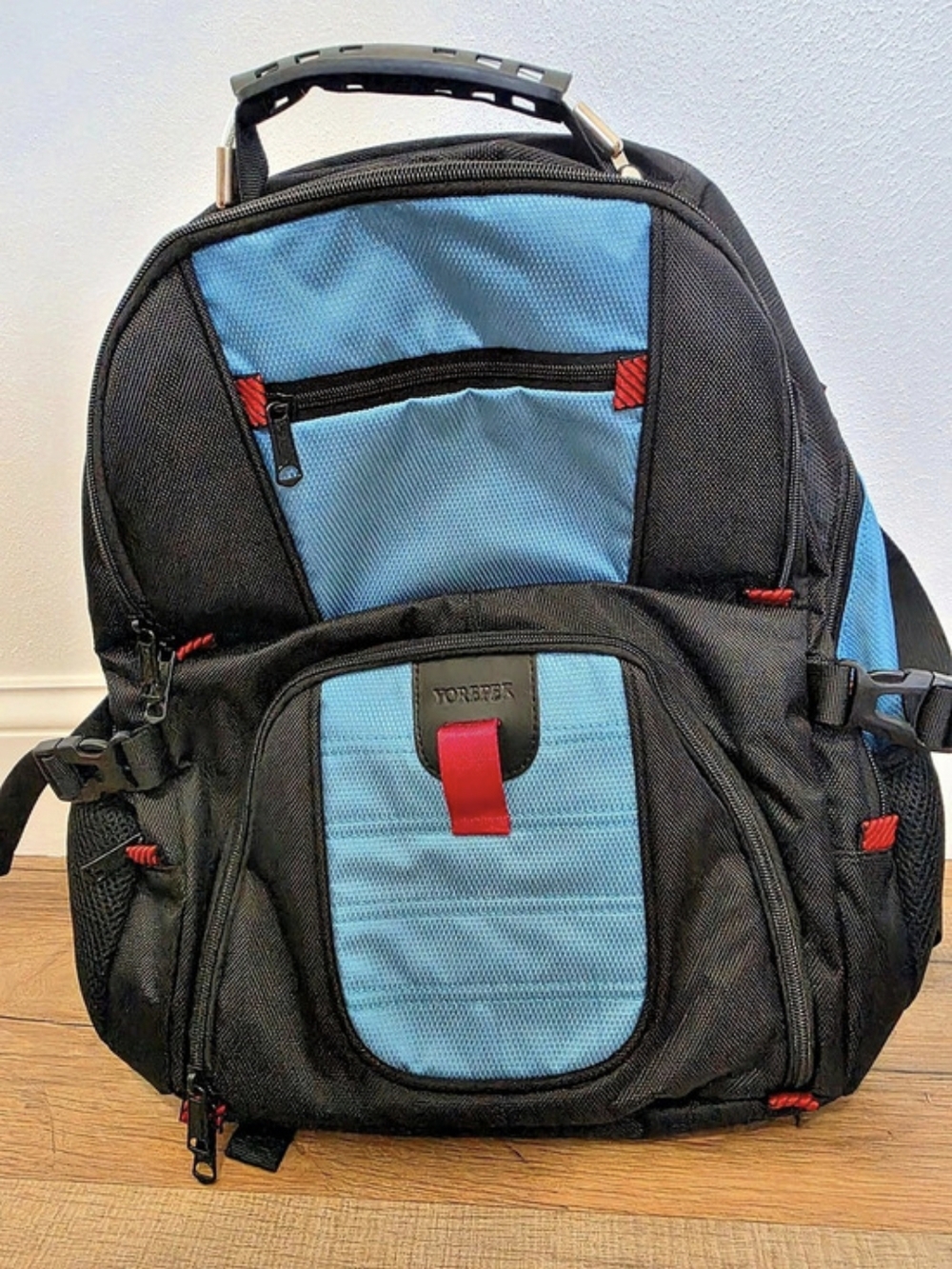 YORPEK Black & Blue Backpack Like New